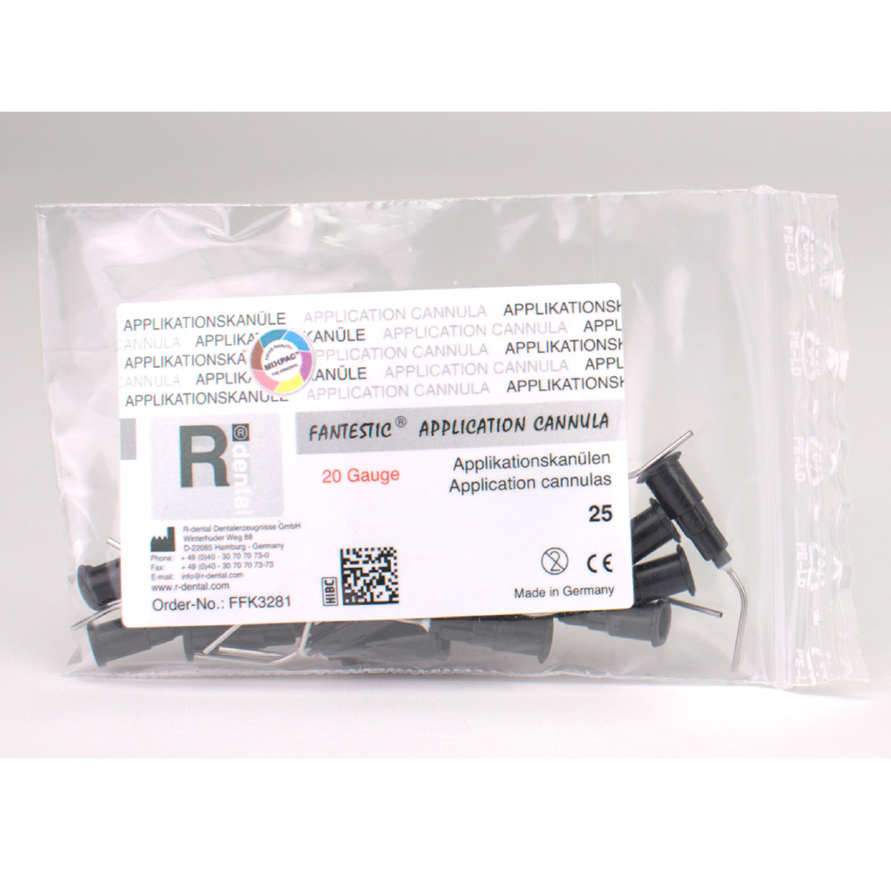 Fantestic Applikationskanülen schwarz, 25 Stück