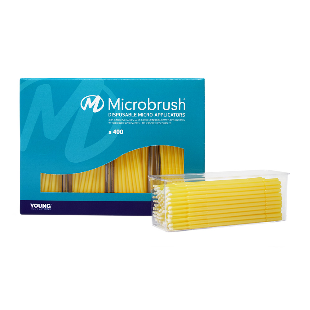 Microbrush plus fine gelb, 400 Stück