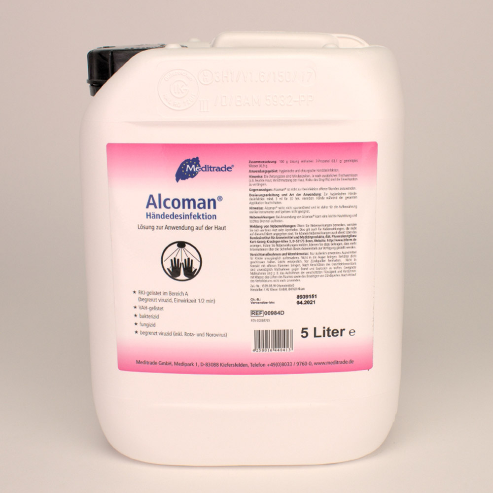 Alcoman Händedesinfektion 5 L Kanister