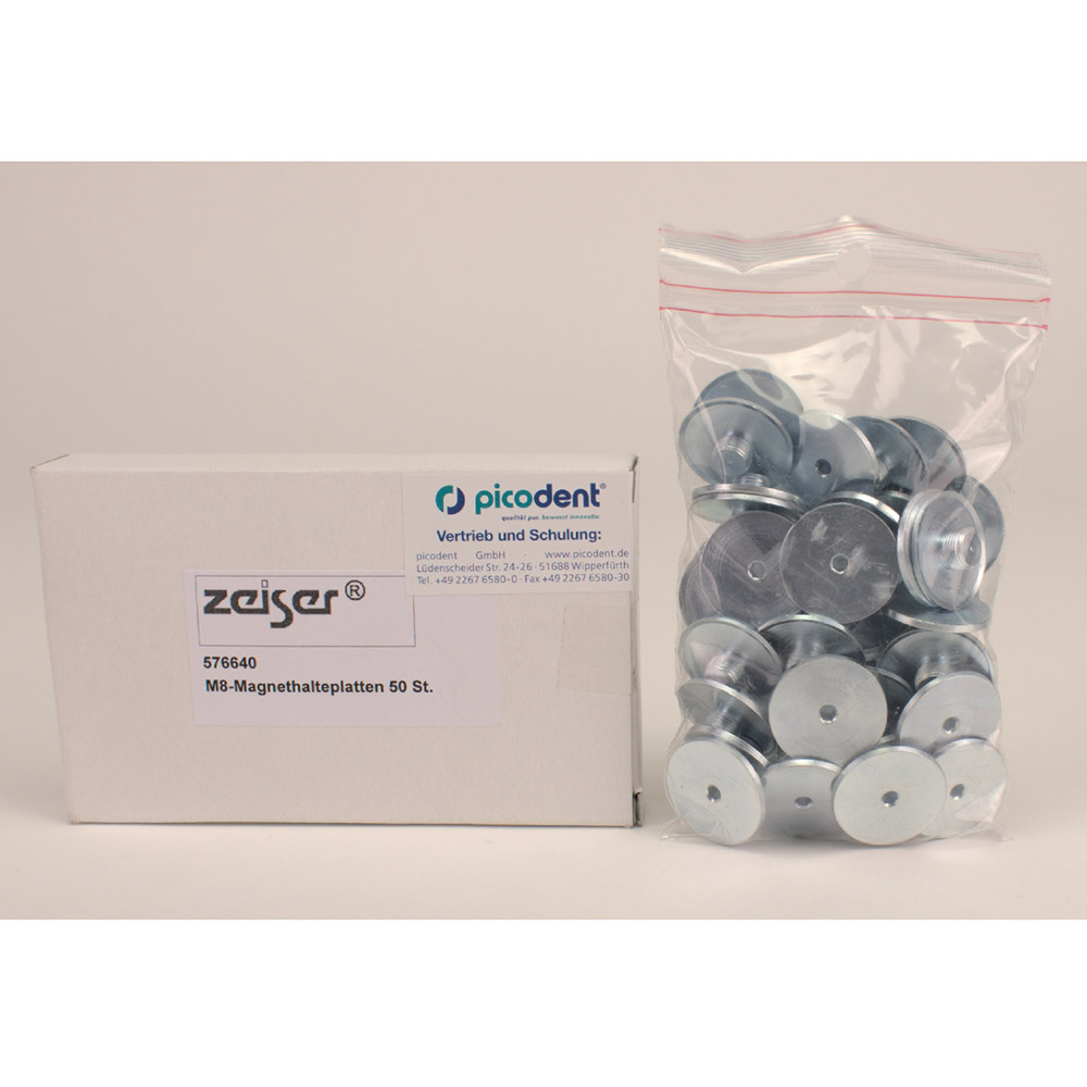 zeiser M8 Magnetplatten, 50 Stück