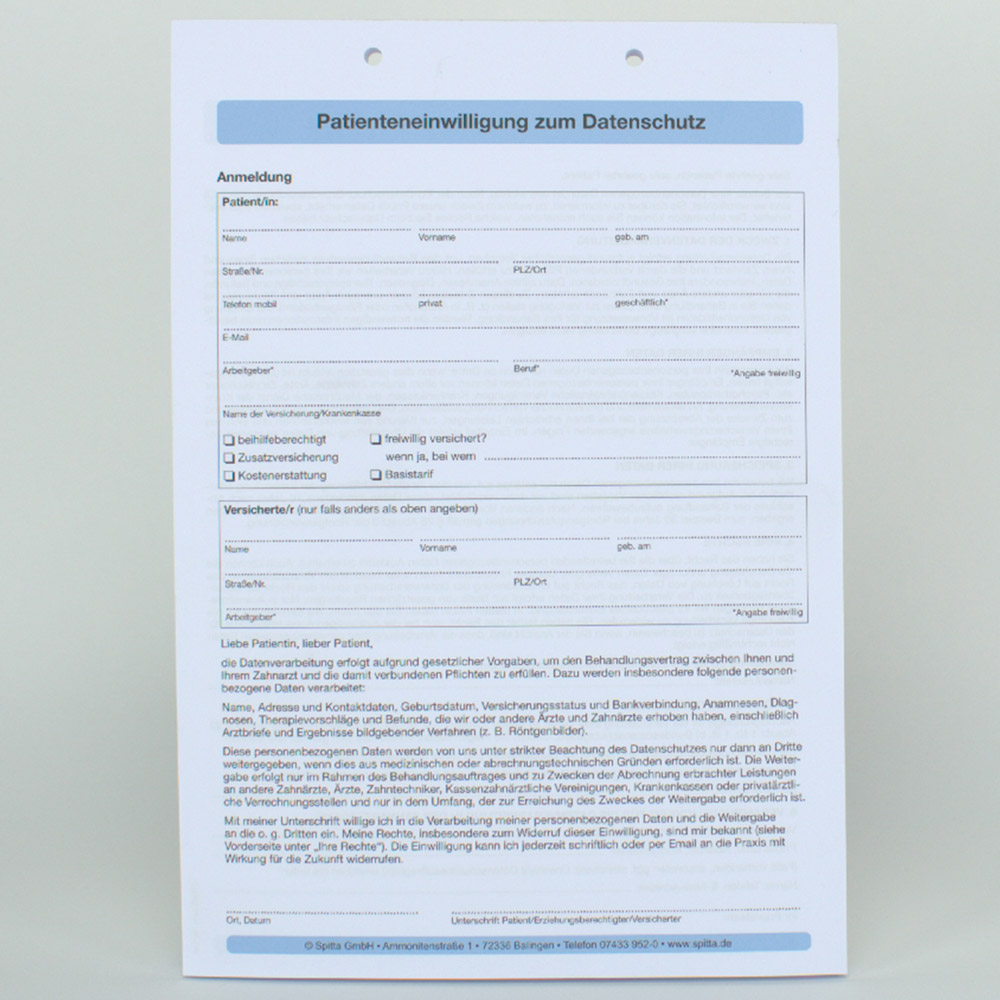 Patienteninfo zum Datenschutz, 100 Stück