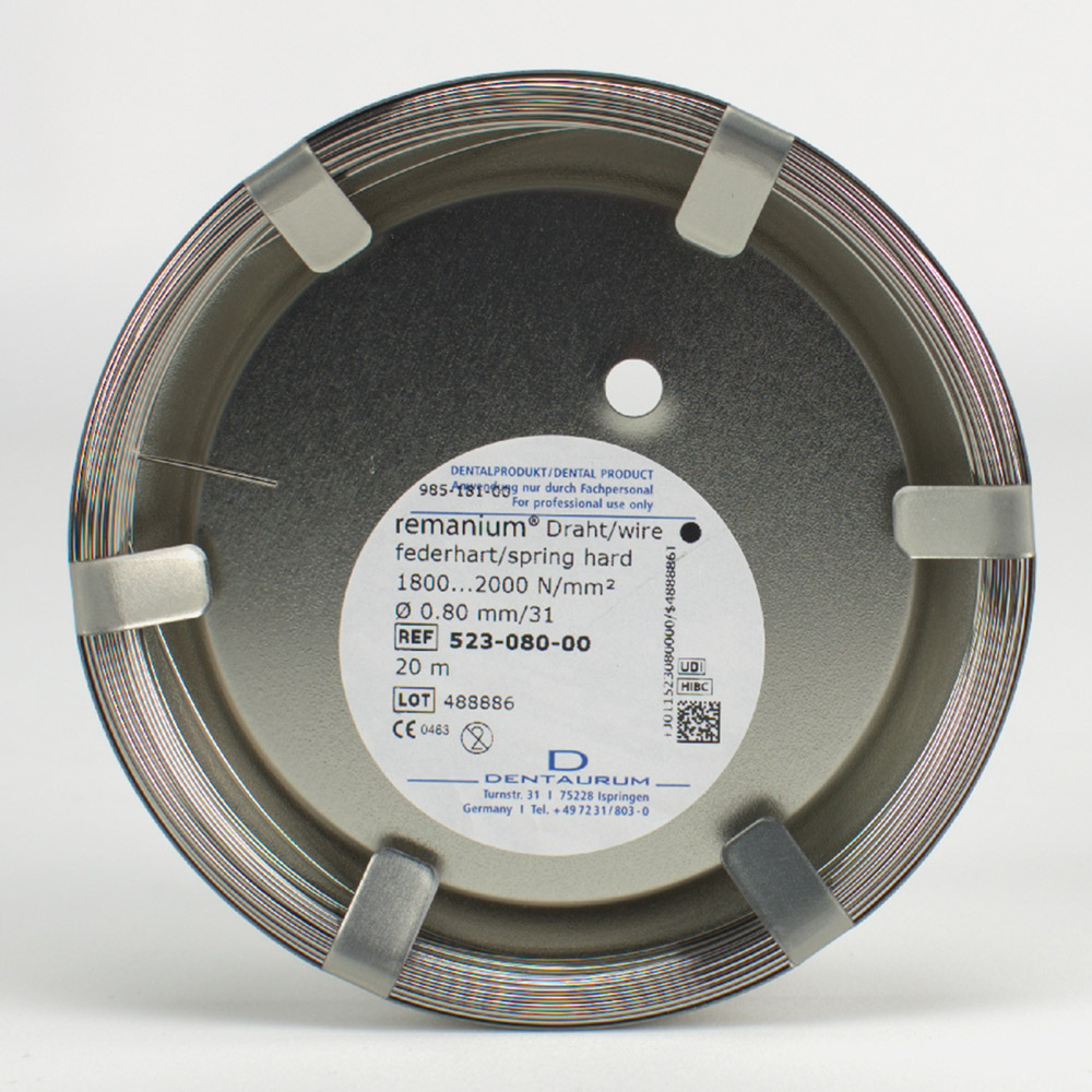 Remanium Draht federhart 0,80 mm, 20 m