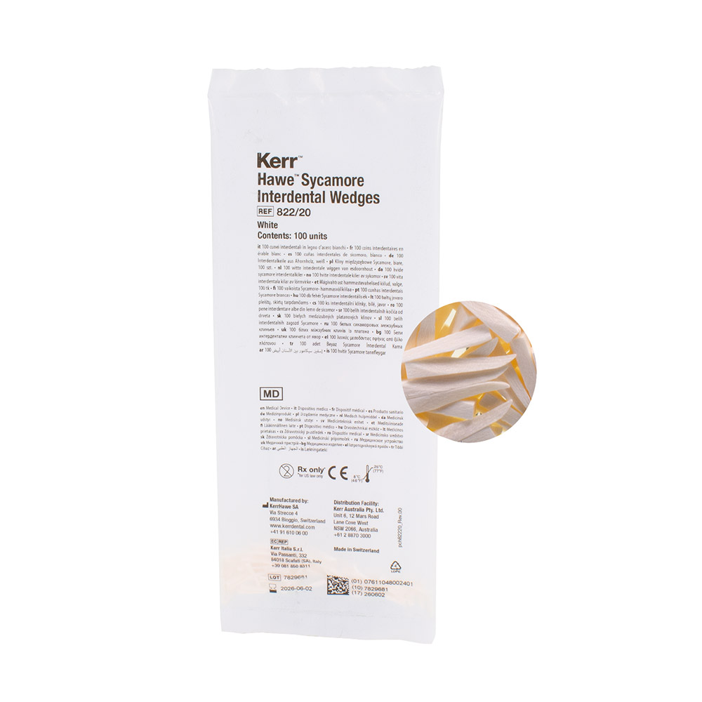 Hawe Interdentalkeile Gr. 20 weiß 822, 100 Stück