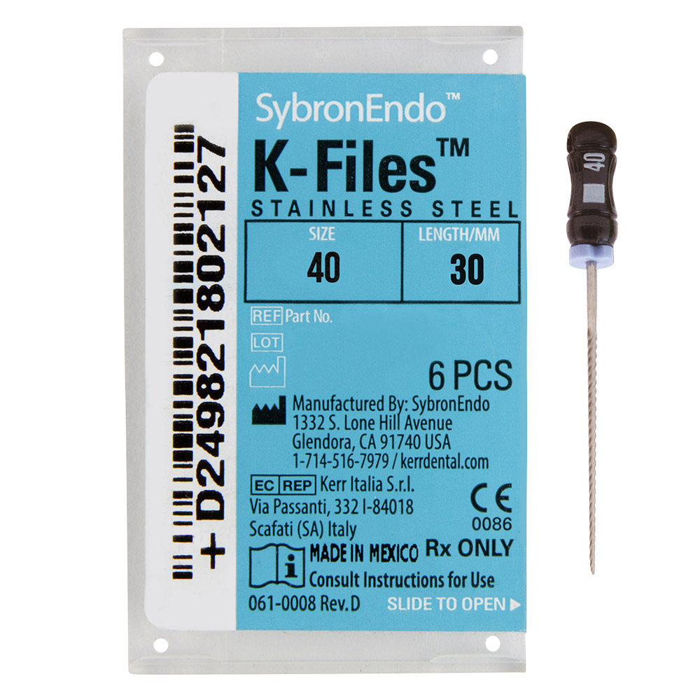 K-Feilen 040 30 mm, 6 Stück