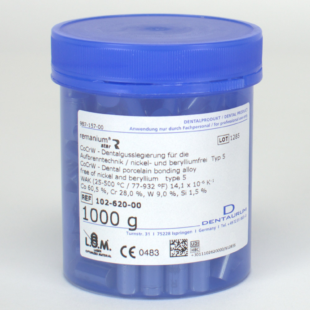 Remanium Star CoCr-Aufbrennlegierung, 1 kg