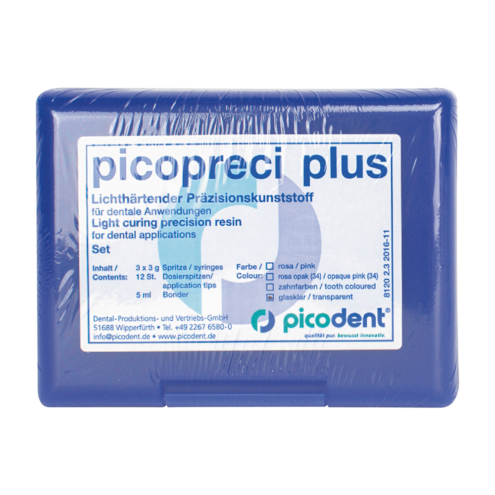 picopreci plus glasklar, 3 x 3 g