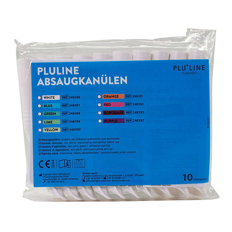 PLULINE Absaugkanülen white, 10 Stück