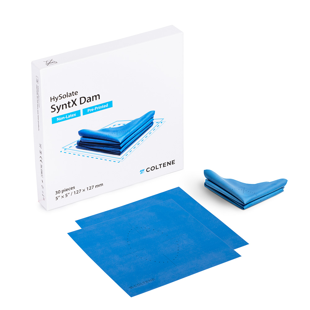 HySolate SyntX Dam Non-Latex 127 x 127 mm bedruckt, 30 Stück