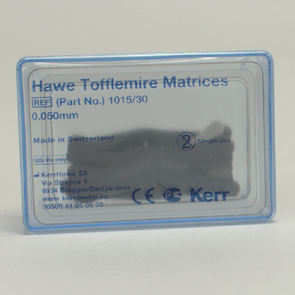 Tofflemire Matrizen 1015 Hawe, 30 Stück