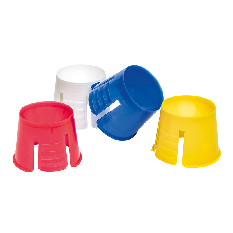 Plura-Dapps gelb blau rot weiß, 4 X 50 Stück