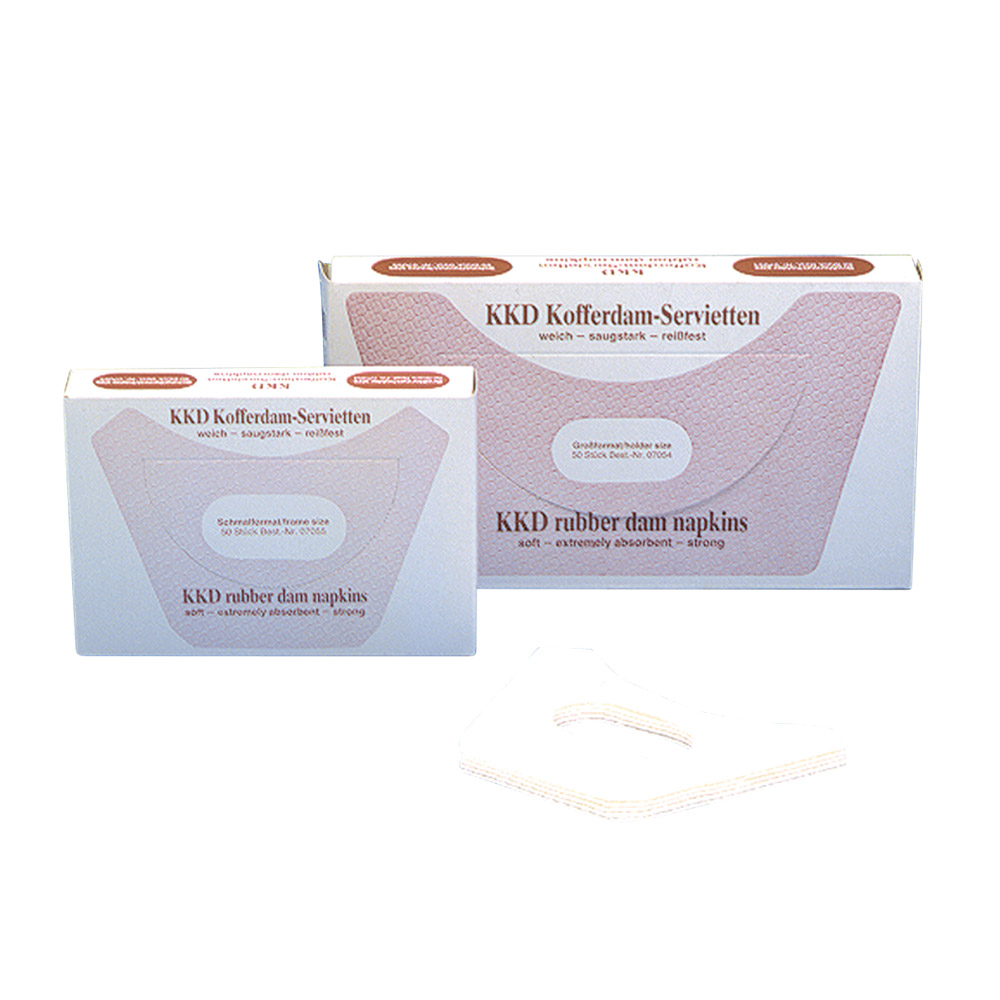 Kofferdam Servietten schmal KKD, Packung