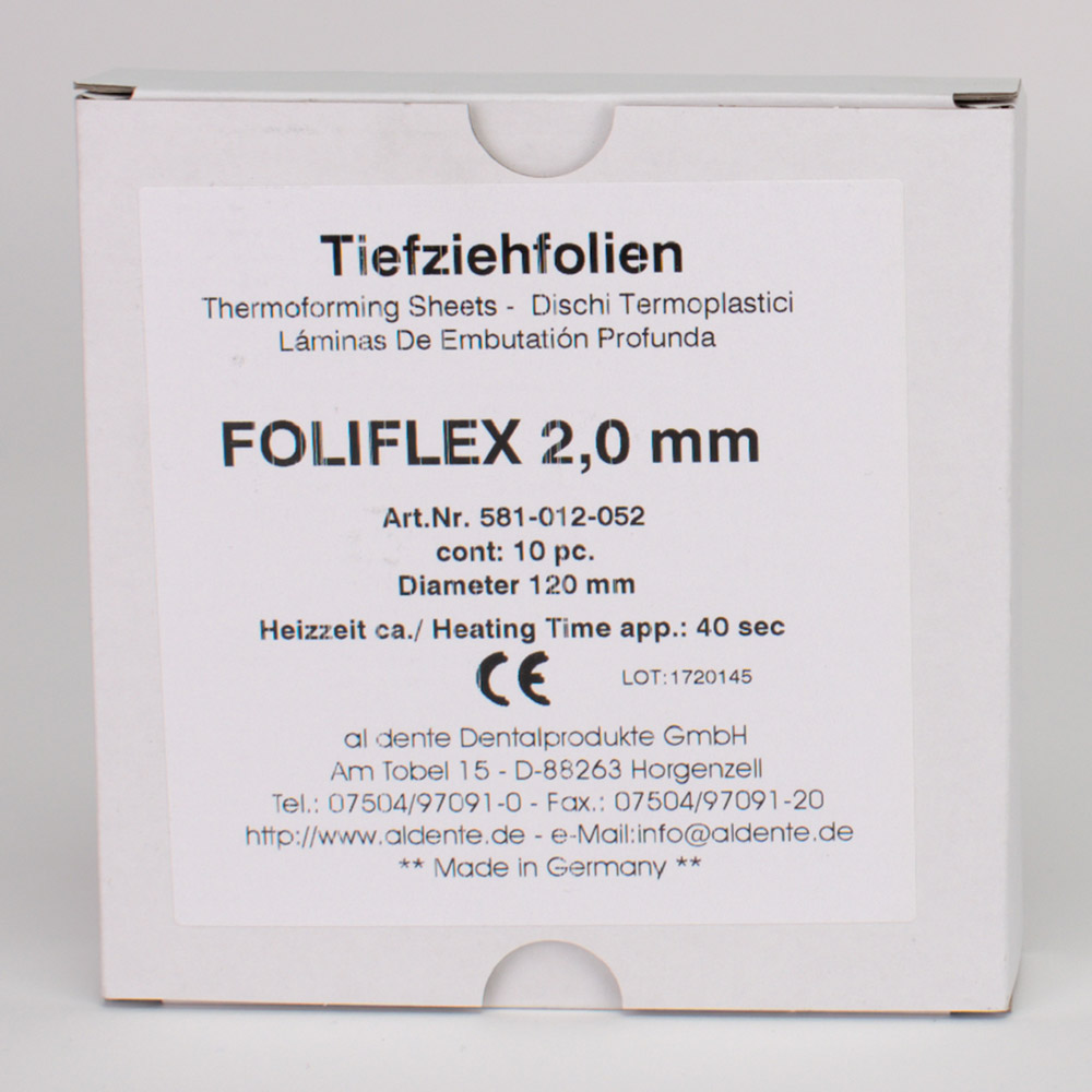 Foliflex 120 x 2,00 mm transparent, 10 Stück