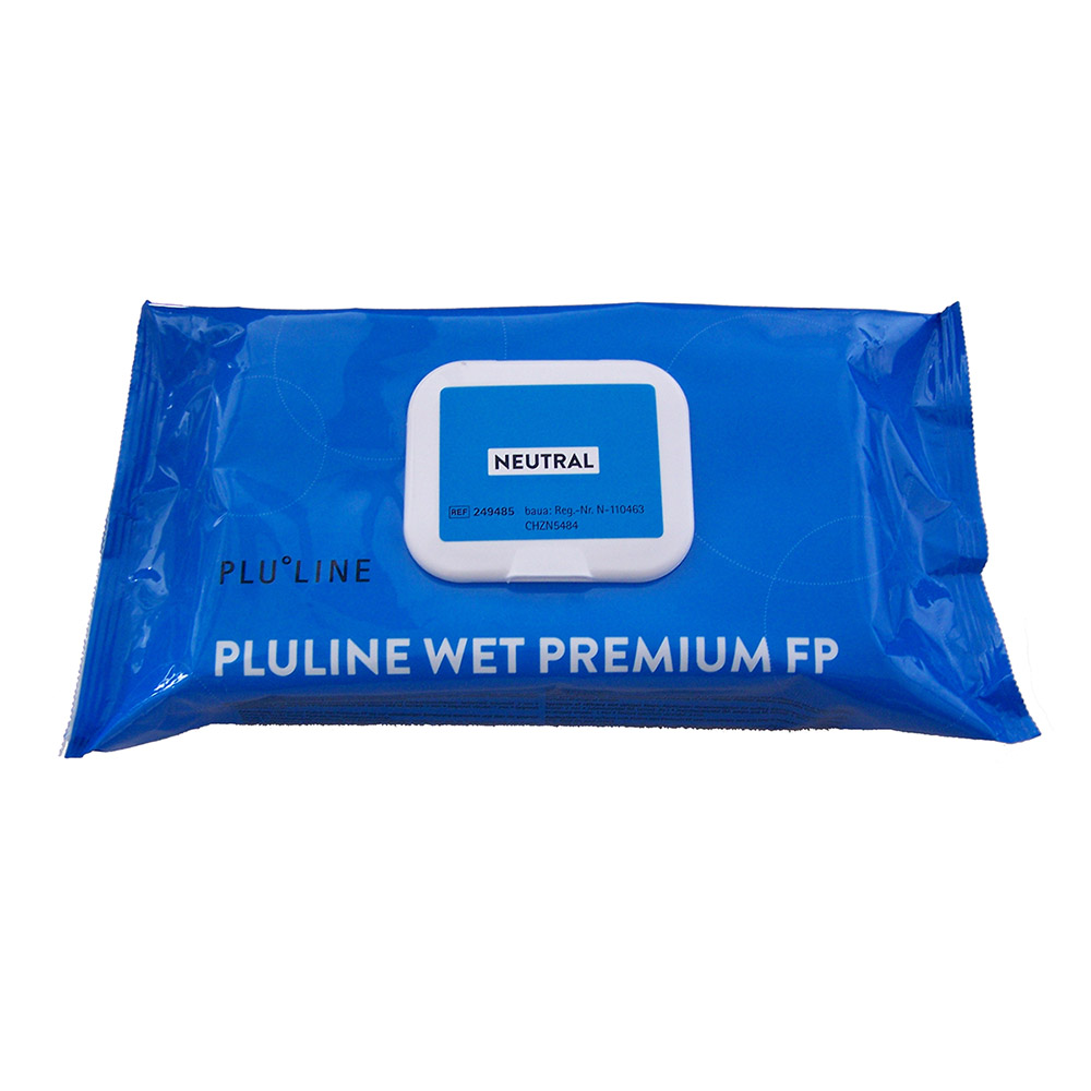 PLULINE Wet Wipes Premium FP neutral, 60 Blatt