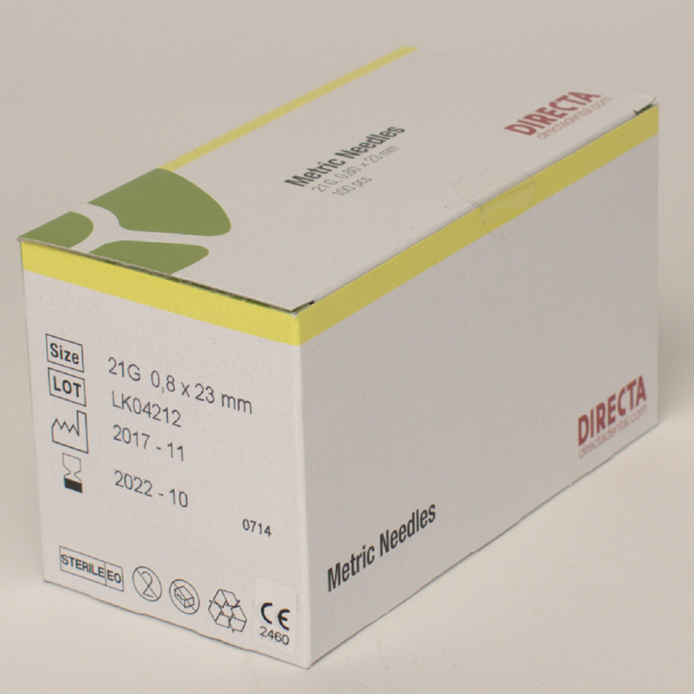 Calasept Kanülen Metric G21, 100 Stück