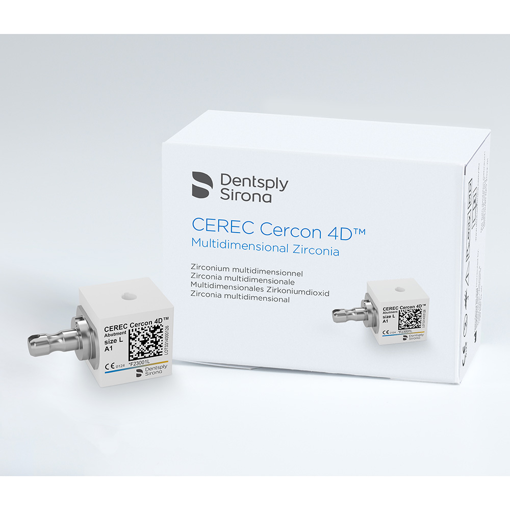 CEREC Cercon 4D Abutment Block L A3, 3 Stück
