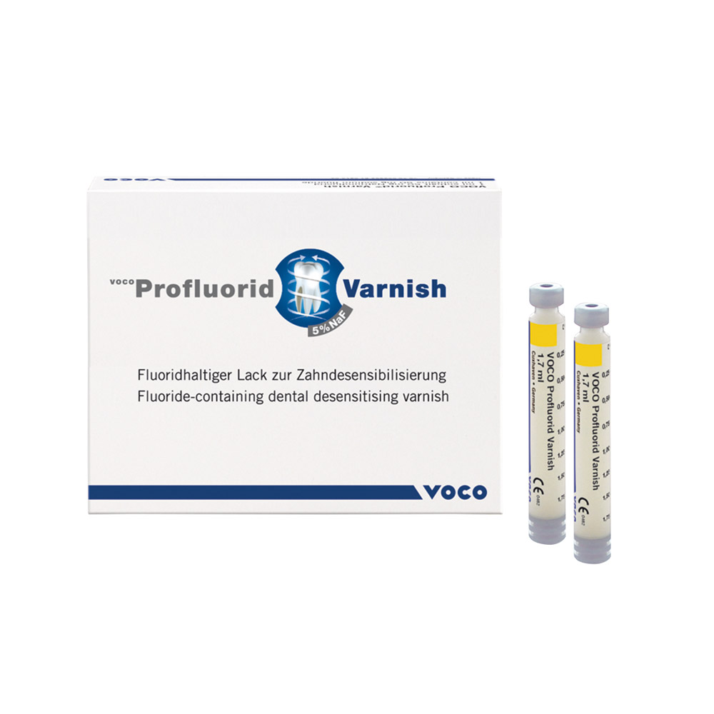 Profluorid Varnish melon, 5 x 1,7 ml Zylinderampullen