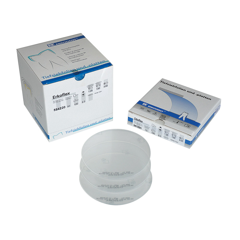 Erkoflex Tiefziehfolie 120 x 2,00 mm transparent, 10 Stück