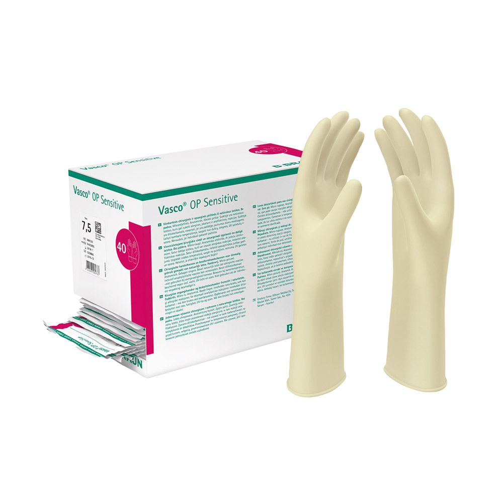 Vasco OP Sensitive Latex Handschuhe Gr. 5,5, 40 Paar Packung