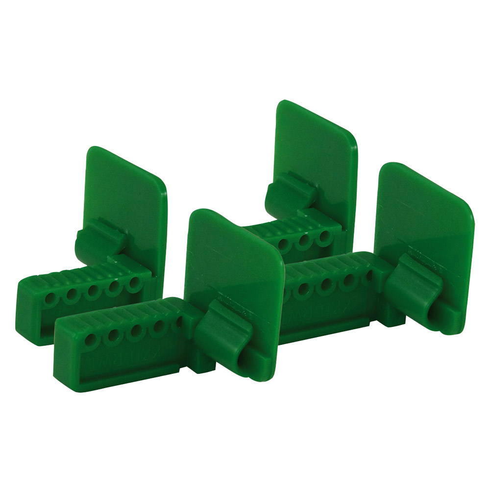 RWT Bißplatten Endo Posterior grün, 4 Stück