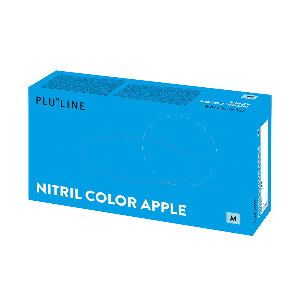 PLULINE NITRIL COLOR apple Gr. S, 100 Stück