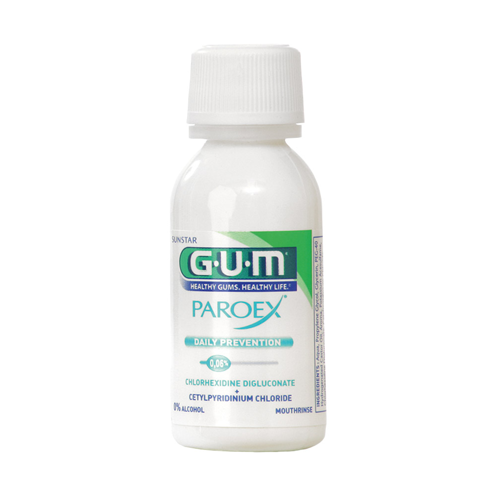 GUM Paroex Mundspüllösung 0,06 % ohne Alkohol, 30 ml Flasche
