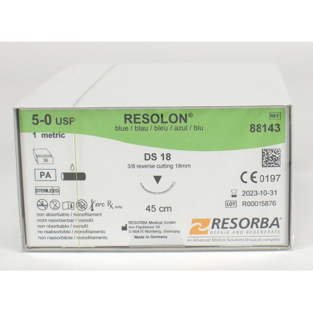 Resolon Monofil blau DS-18, 36 Stück