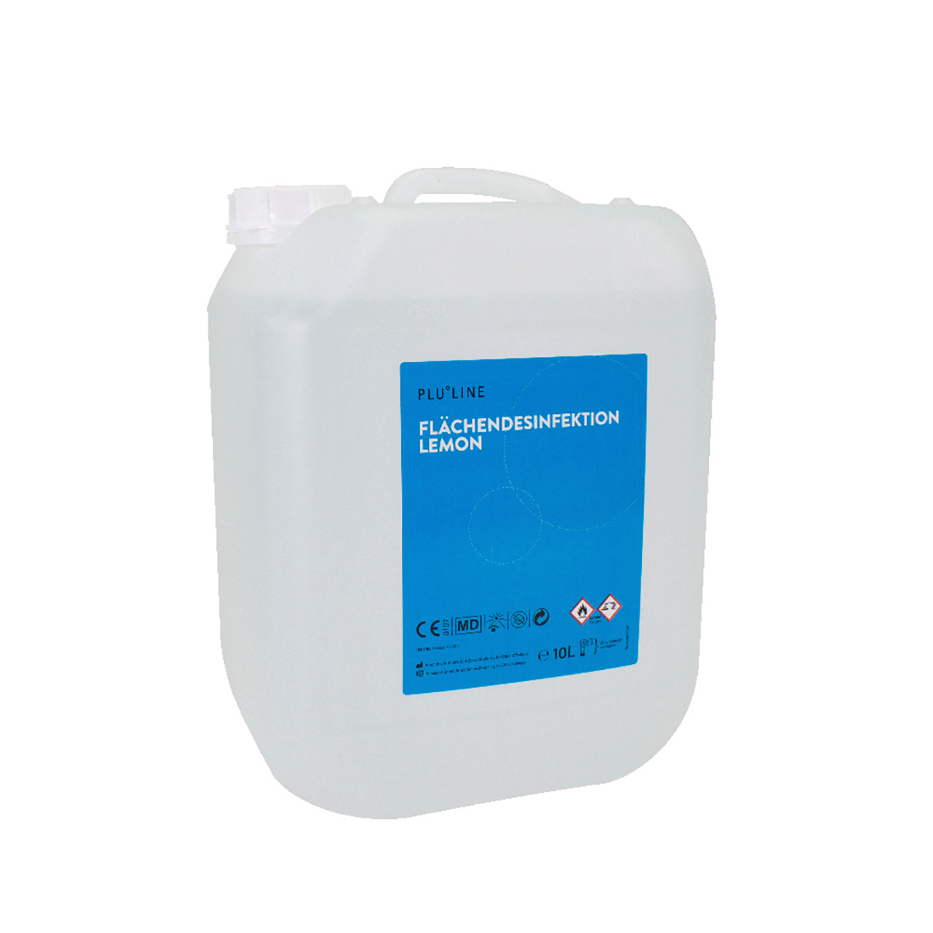 PLULINE Flächendesinfektion lemon, 10 L Kanister