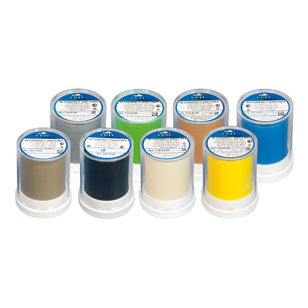 IQ Wachs Compact ash-free weiß Zylinder, 45 g