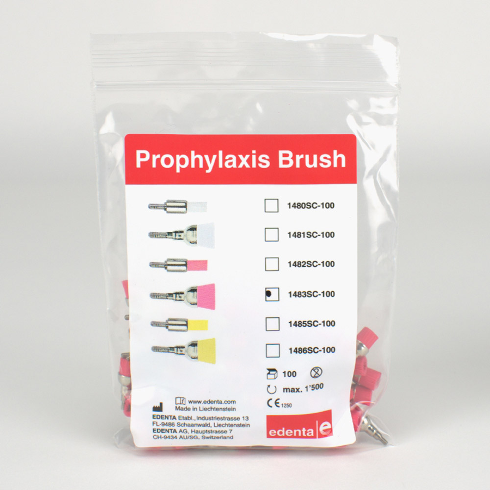 Prophy Bürste SC Topf rosa 1483, 100 Stück