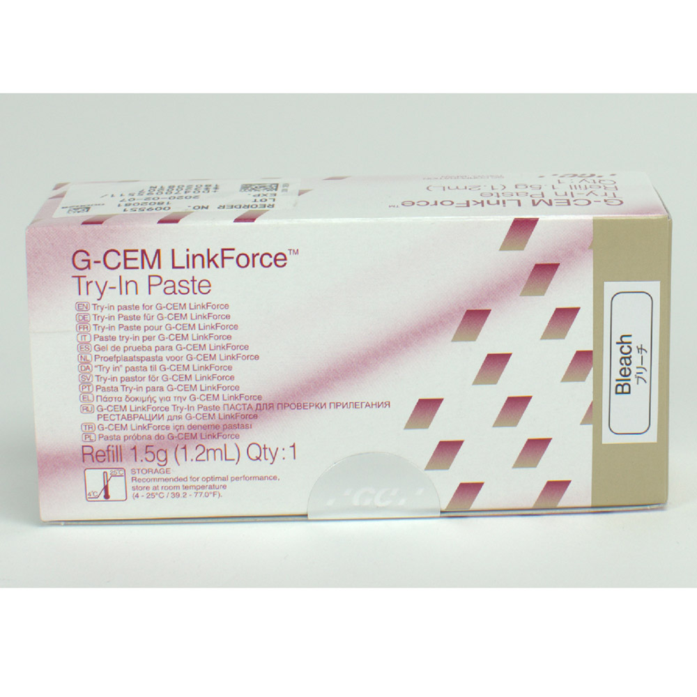 G-CEM Try-In-Paste 1,2 ml Bleach, 1,5 g Spritze
