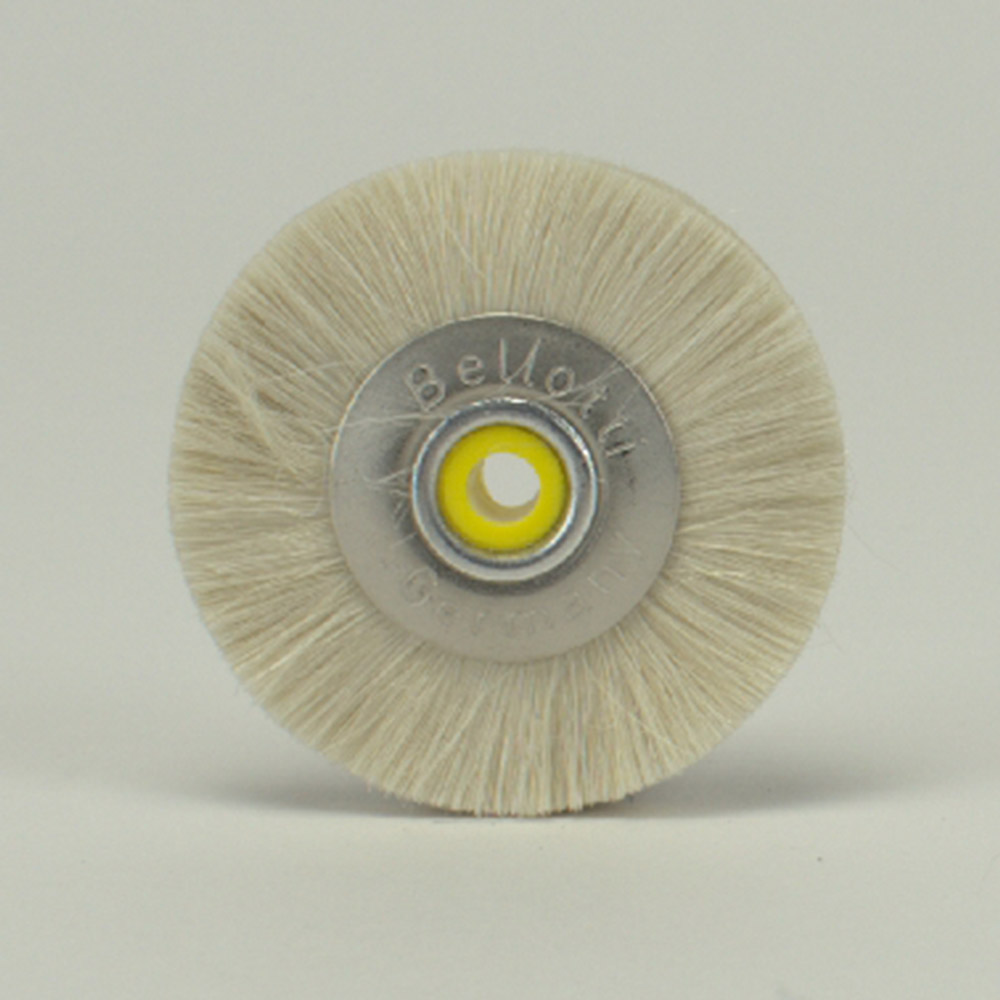 Polierbürste Metallkern mit Kunststoffzentrum Ziege weich 23/49 mm, Stück