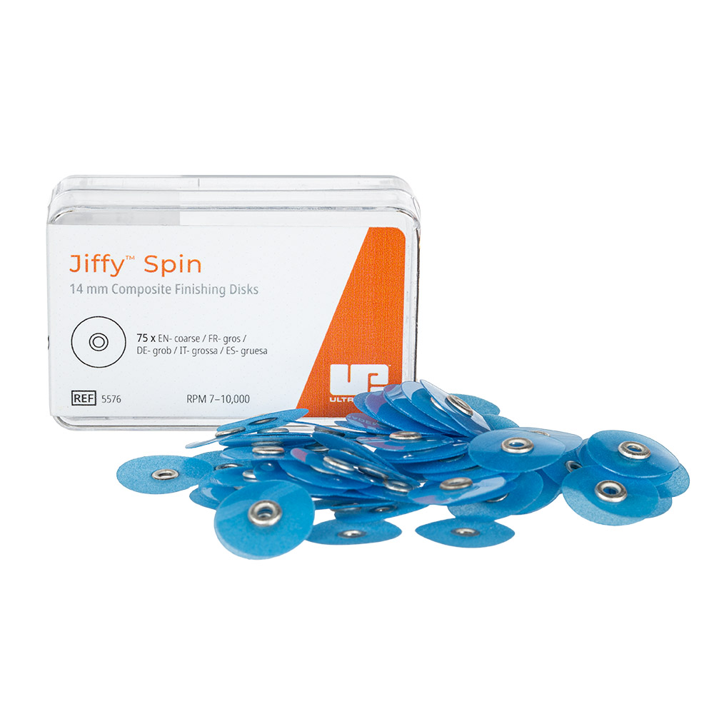 Jiffy Spin Disk 14 mm grob blau, 75 Stück