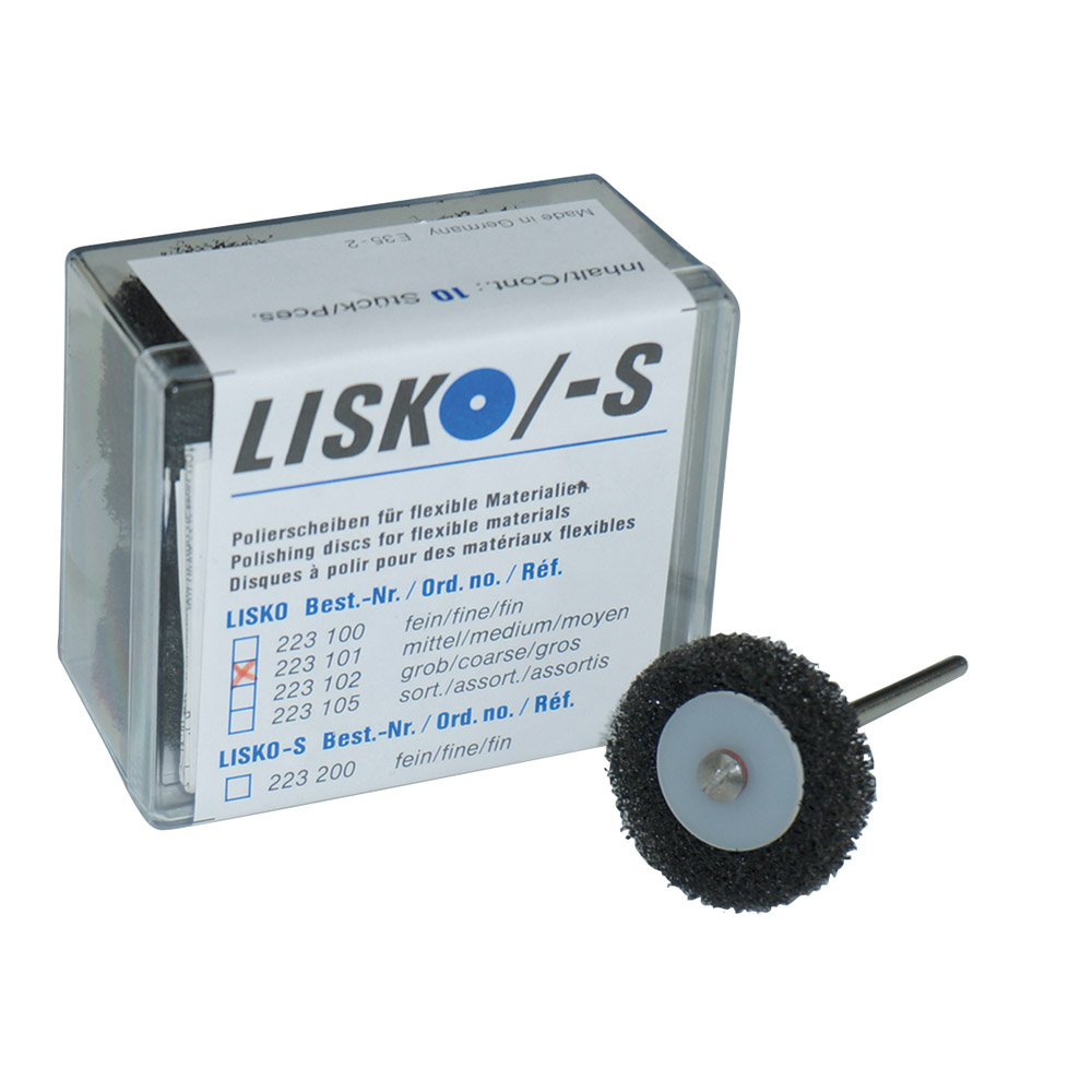 Lisko Polierscheiben mittel grau, 100 Stück