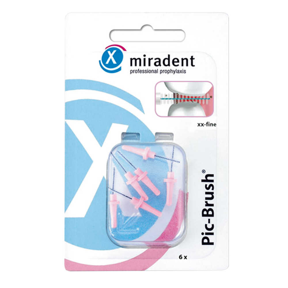 Pic Brush Ersatzbürsten pink, 6 Stück