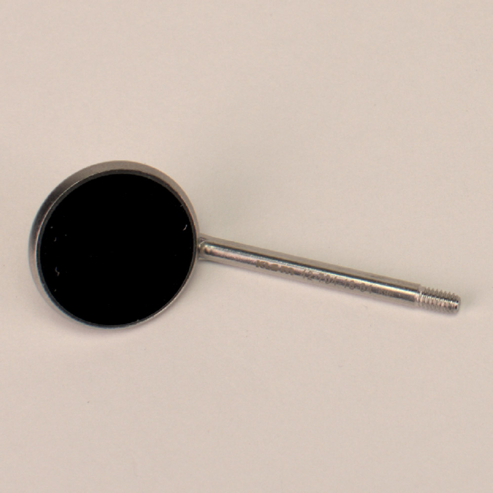 Mundspiegel Rhodium Gr.2 plan 18 mm, Stück