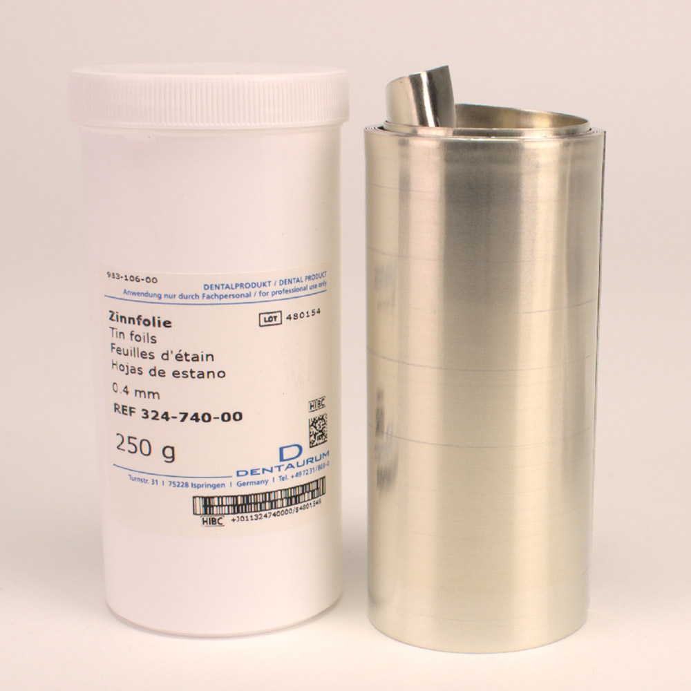 Zinnfolie 0,40 mm, 250 g