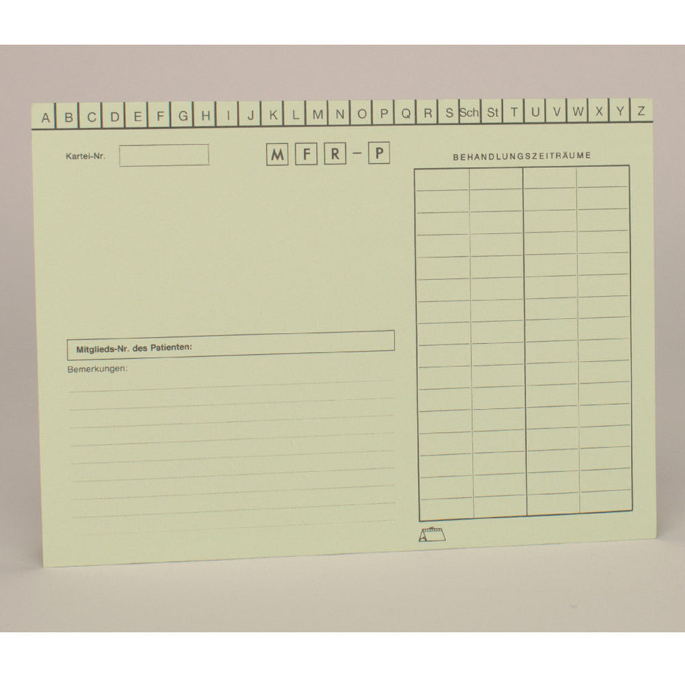 Karteikarte mit freiem Adressfeld DIN A5 grün, 200 Stück