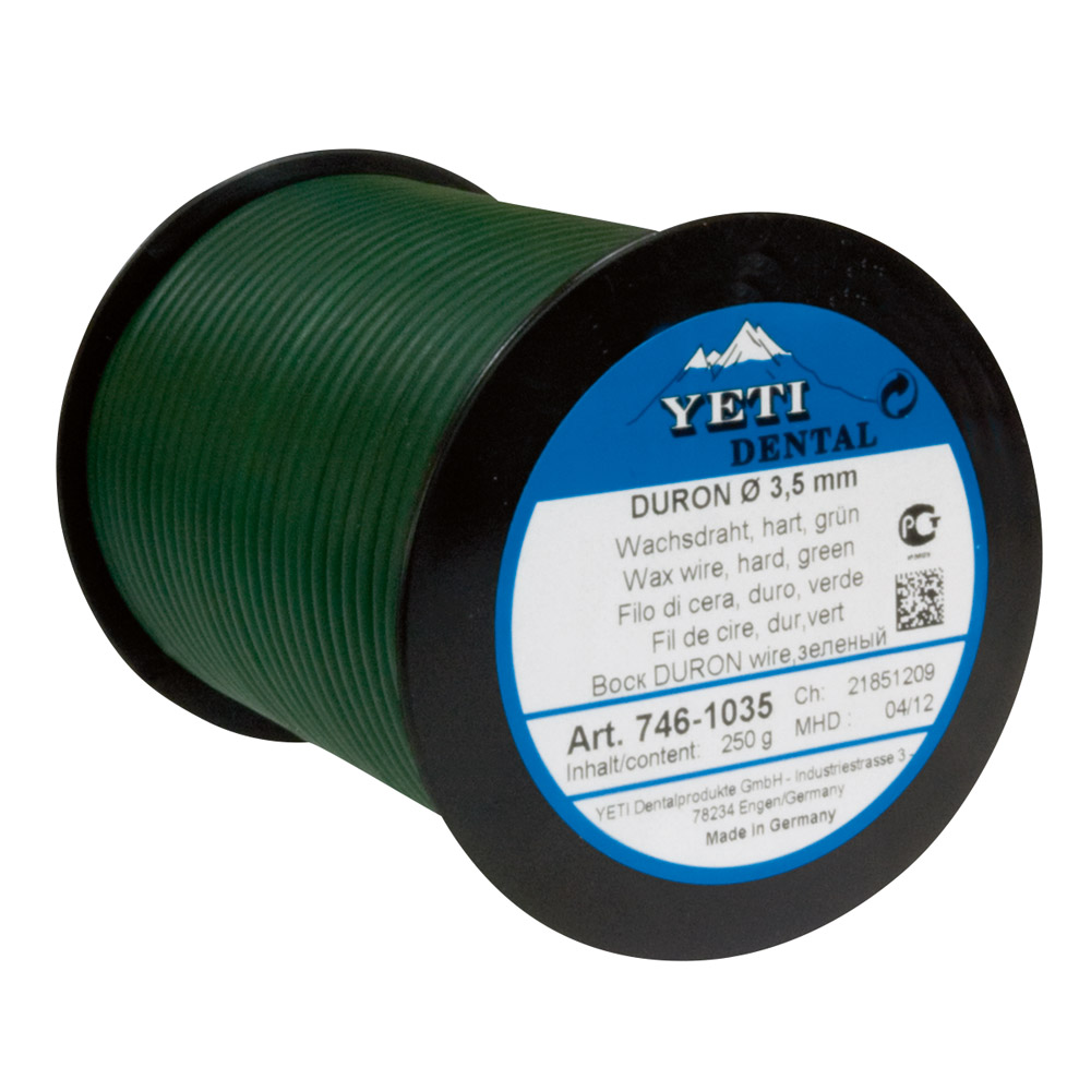 Duron Wachsdraht hart grün 3,5 mm, 250 g