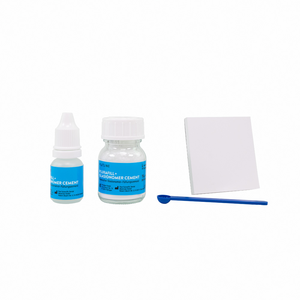 PLURAFILL+ Glasionomer Zement A3, 15 g + 8 ml