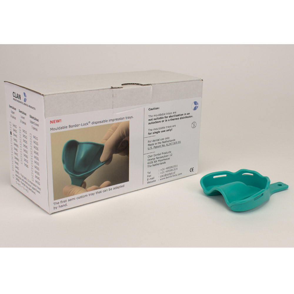 Abdrucklöffel Border-Lock verformbar bezahnt OK44, 10 Stück