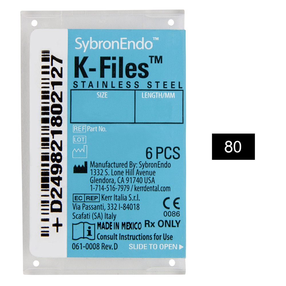 K-Feilen 080 25 mm, 6 Stück