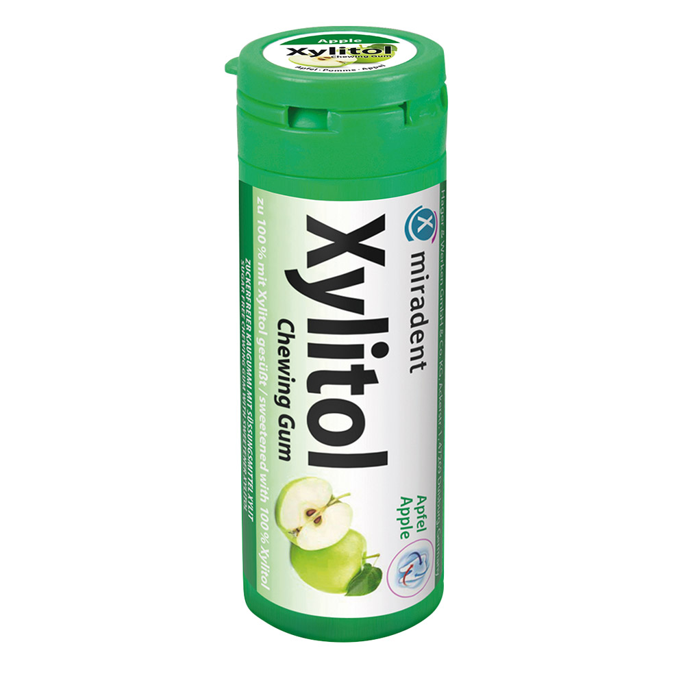 Xylitol Chewing Gum for Kids Apfel, Dose mit 30 Stück