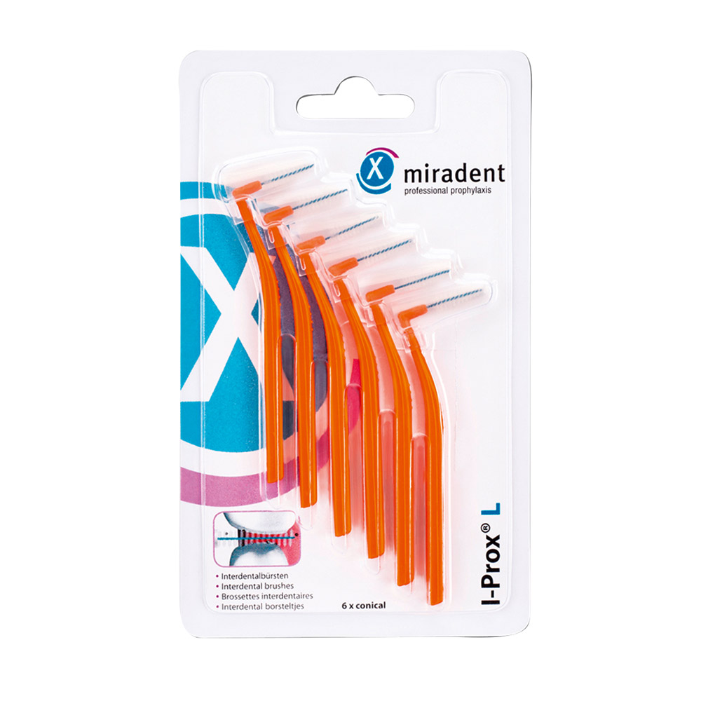 I-Prox L Interdentalbürsten orange, 6 Stück