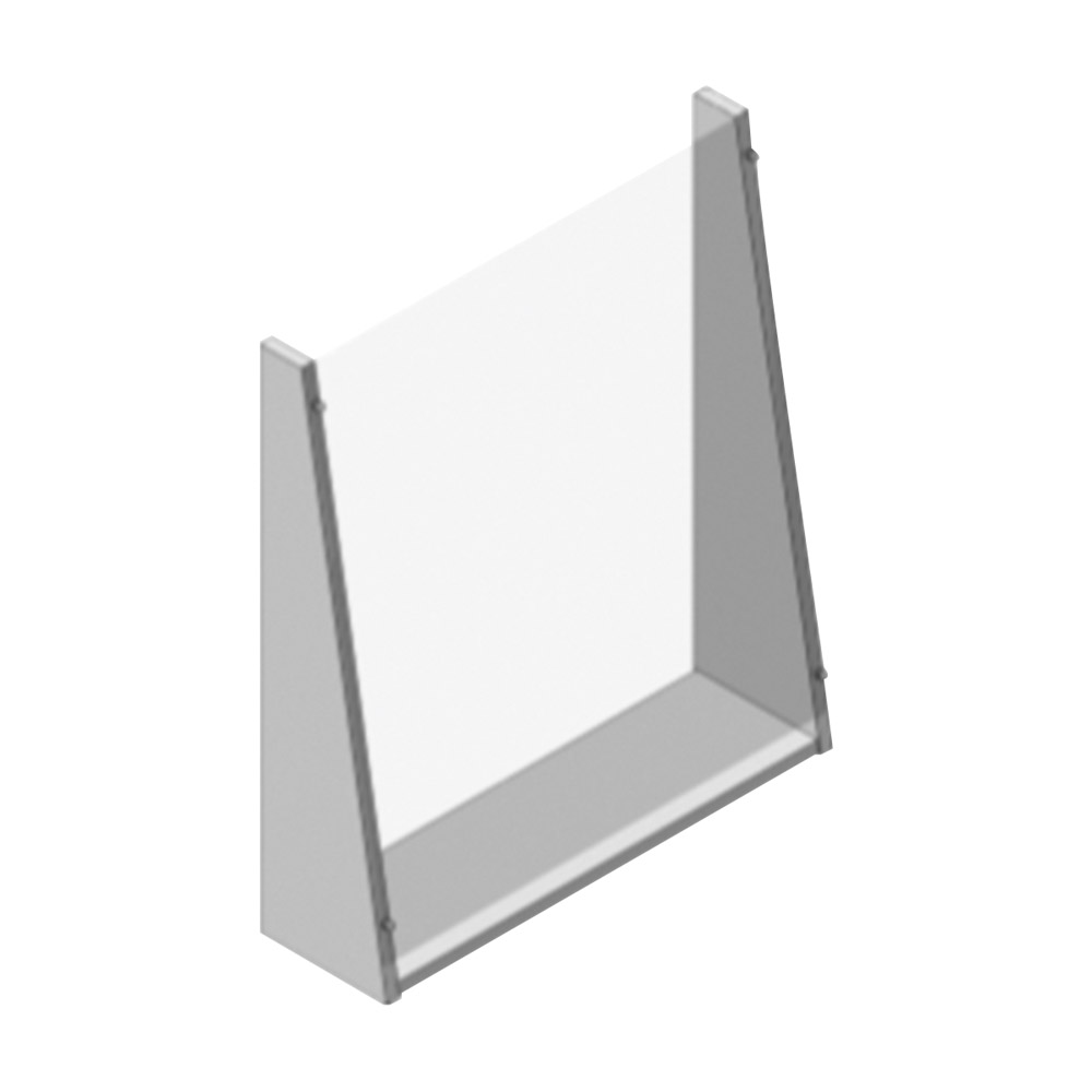 Spritzschutz für Empfang 65 x 70 x 20-5 cm, Stück