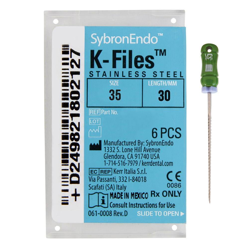K-Feilen 035 30 mm, 6 Stück