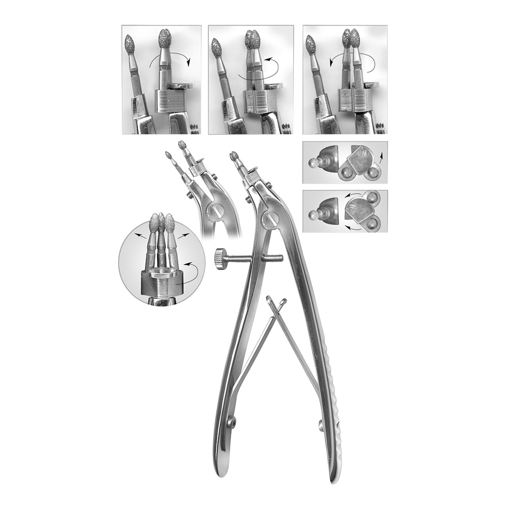 Teleskopkronenzange diamantiert 12,0 cm, Stück