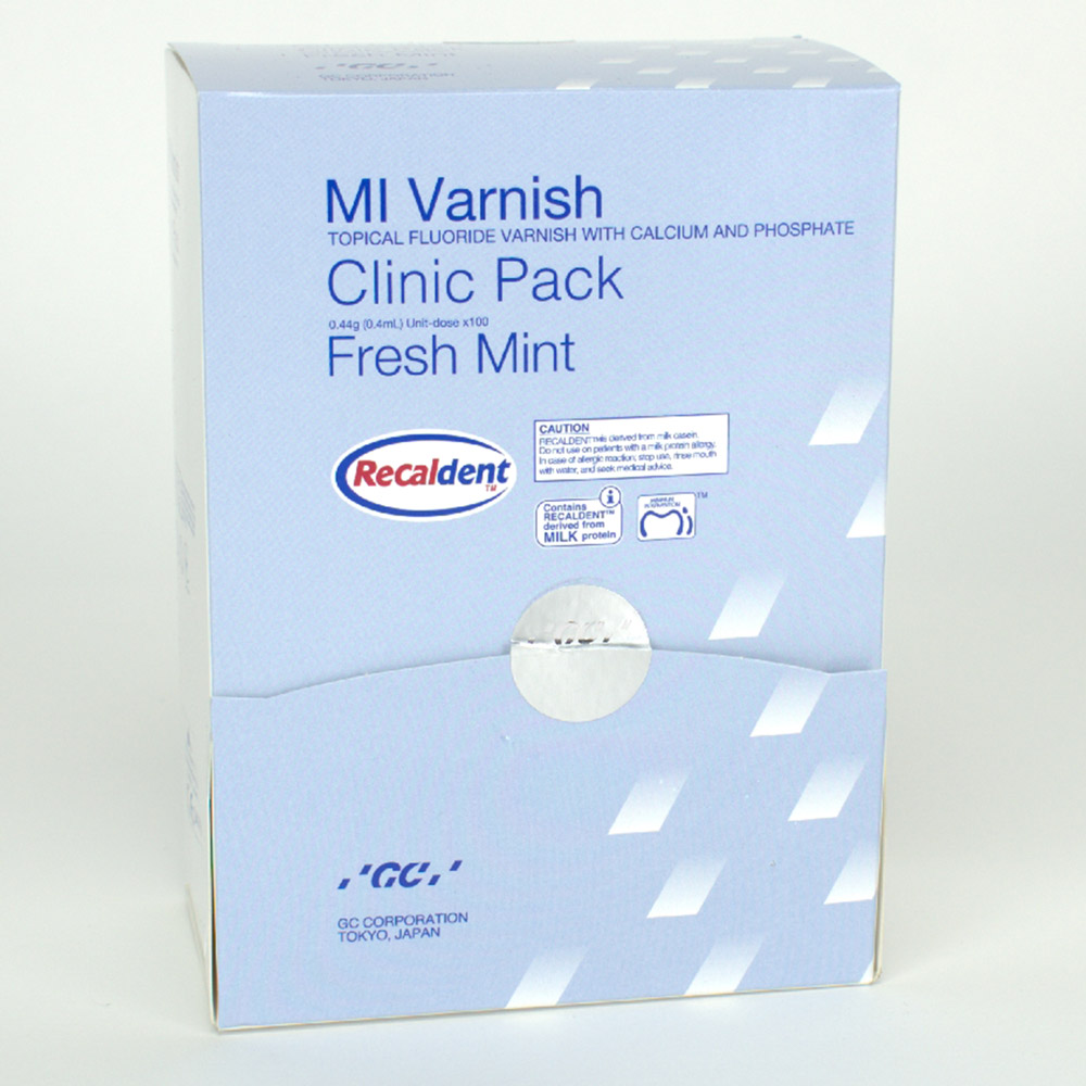 MI Varnish Mint, 100 x 0,4 ml + 100 Bürsten