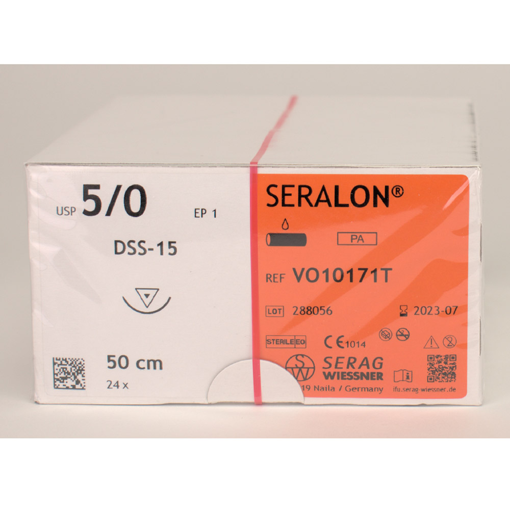 Seralon blau DSS-15 5/0-EP1, 24 Stück