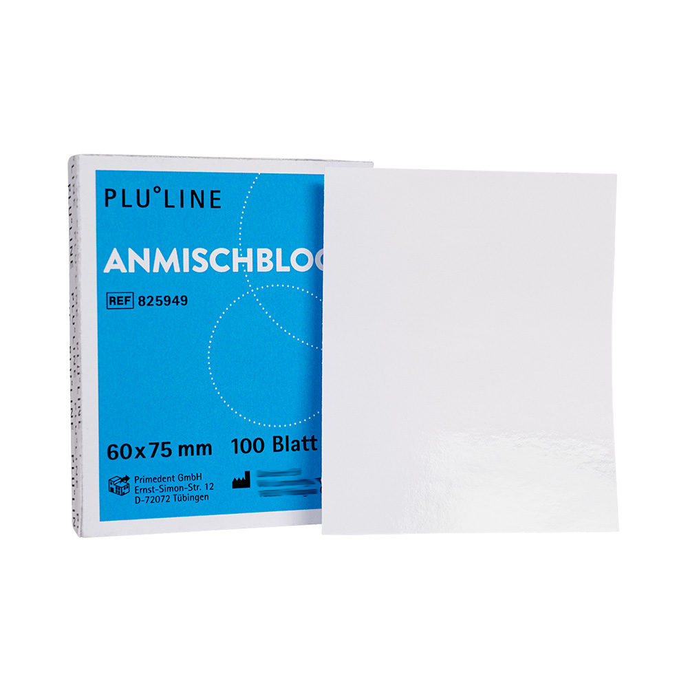 PLULINE Anmischblock 60 x 75 mm, Stück 100 Blatt