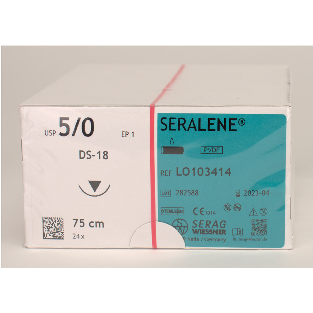 Seralene blau USP 5/0 DS-18, 24 Stück